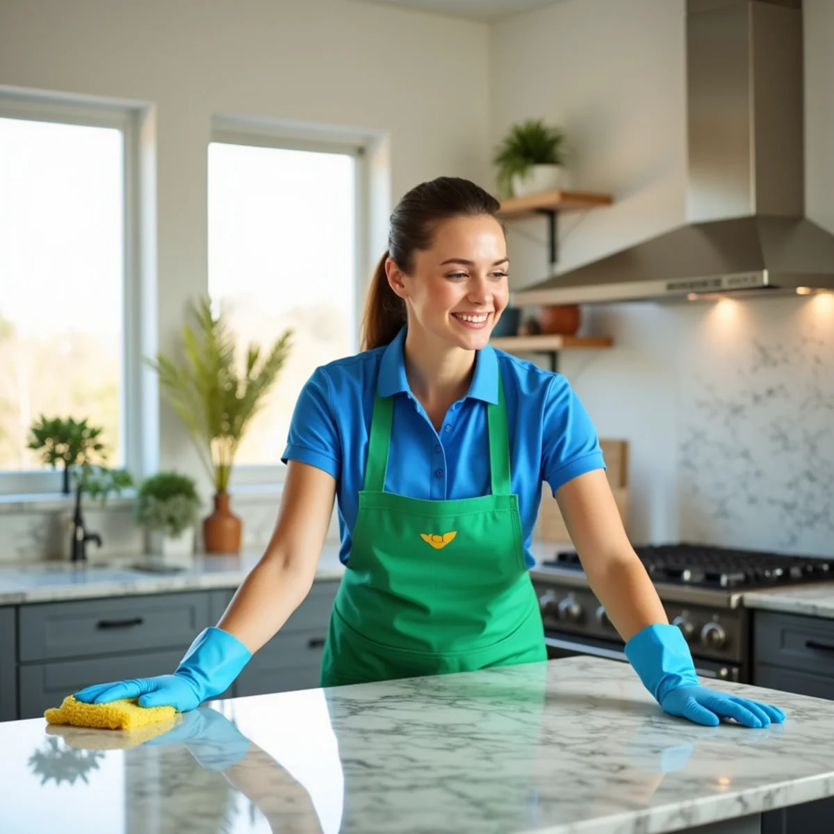 Wevessa Cleaners professional cleaning a bright, spotless Toledo home